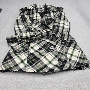 Heart Soul Women's Plaid Double-Breasted Pea Coat Good Condition Size Small